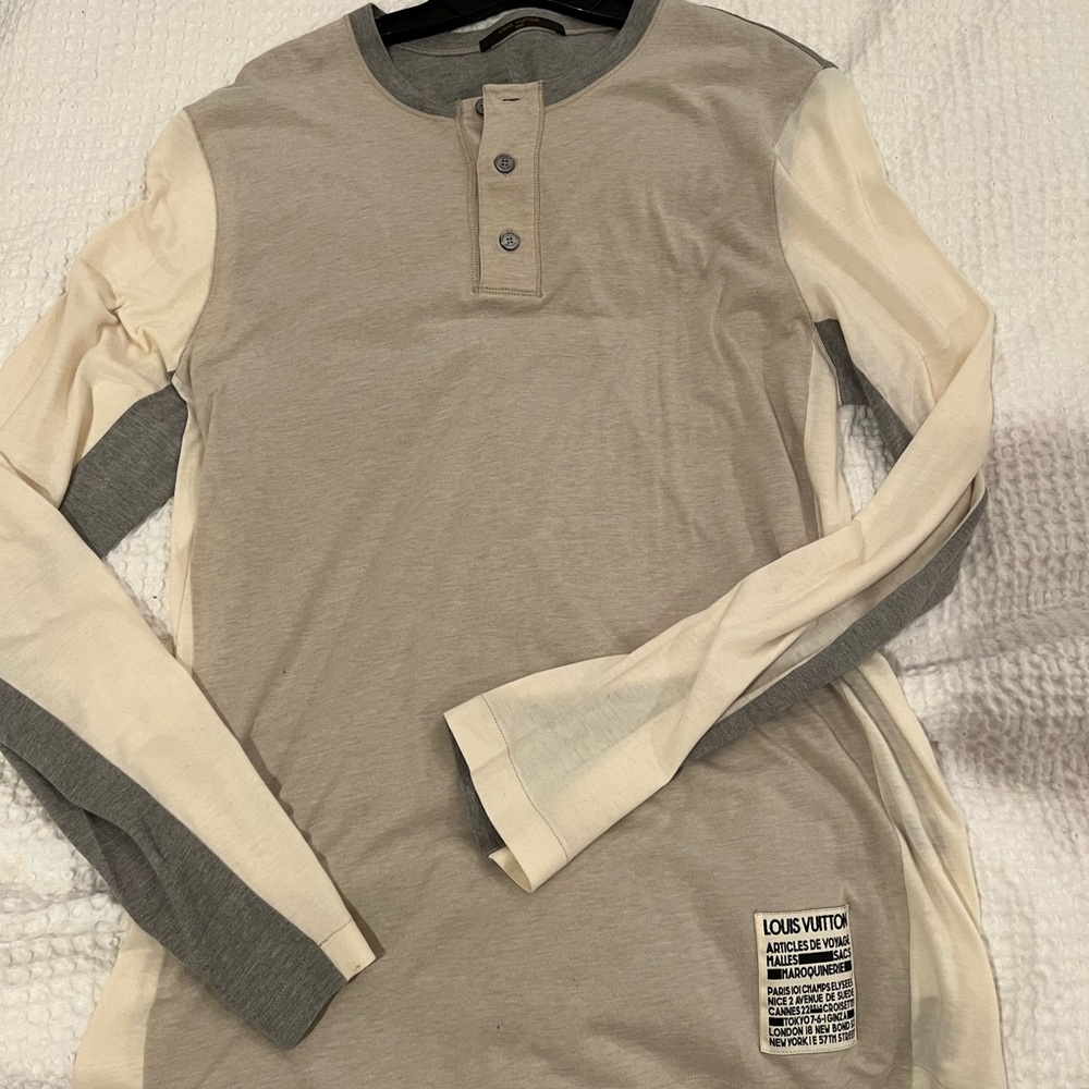 Louis Vuitton long sleeve Henley shirt